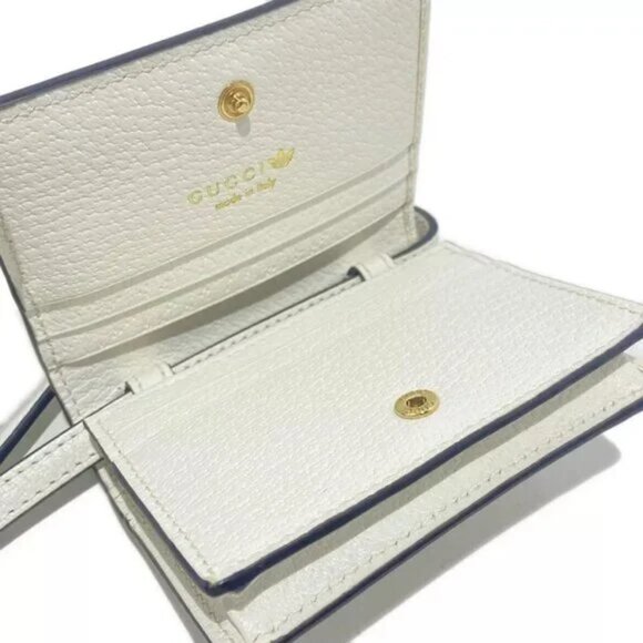 100% Authentic GUCCI Horsebit White Black Leather Other Style Wallet 1164-100724 - Picture 8 of 11